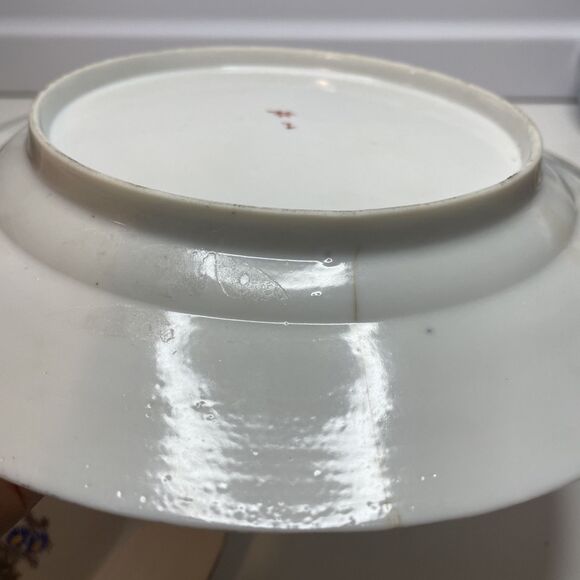 A Pair Japanese Kutani Porcelain Crane/Floral Motifs Plates (Meiji Period) - Picture 11 of 15